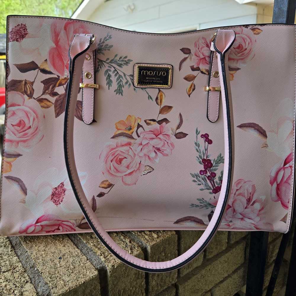 Mosiso PU Leather Laptop Tote Bag 15-15.6" Notebook